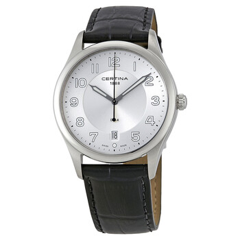 DS-4 Silver Dial Black Leather Men's Watch C022.410.16.030.00