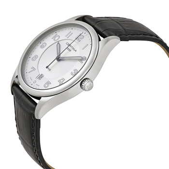 DS-4 Silver Dial Black Leather Men's Watch C022.410.16.030.00