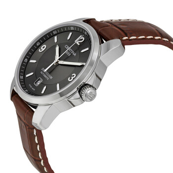 DS Podium Automatic Grey Dial Brown Leather Men's Watch C001.407.16.087.00