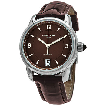 DS Podium Brown Dial Brown Leather Ladies Watch C025.210.16.297.00