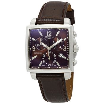 DS Podium Chronograph Brown Dial Ladies Watch C001.317.16.297.00