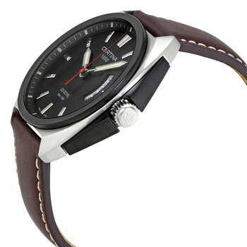 DS Royal Black Dial Men's Brown Leather Watch C010.410.16.051.00