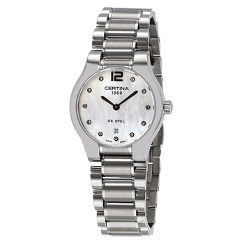 DS Spel Lady Round Quartz Diamond Mother of Pearl Dial Ladies Watch C012.209.11.116.00