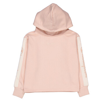 Champion Girls Pink Logo Hooded Sweatshirt, Size Small 404468