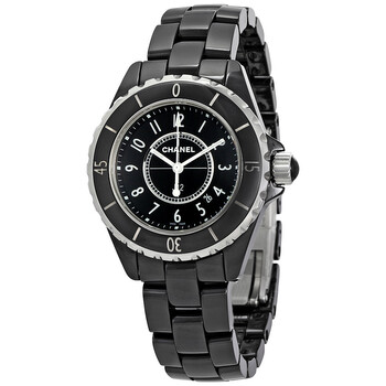 Chanel J12 Phantom Quartz Black Dial Ladies Watch H6346