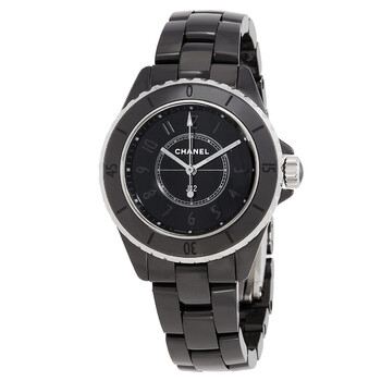 J12 Phantom Quartz Black Dial Ladies Watch H6346