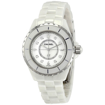 J12 White Ceramic Diamonds Quartz Ladies Watch H2422