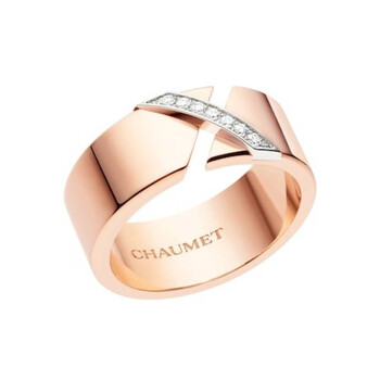 Liens 18k Rose Gold Diamond Ring