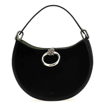 ☆☆CELINE☆☆ Celine Shoulder Bag 193952FJM 38SI Black Celine Ava Triomphe Strass Velvet Shoulder Bag 193952FJM