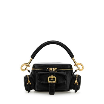 Chloé Black Leather Small Camera Bag Handbag CHCC24AS534N83 001