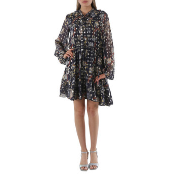 ワンピース MOSCHINO COUTURE Woman Dress Black J04110425 1555 Iconic MOSCHINO Couture Dollar Sign Ensembe Black Dress