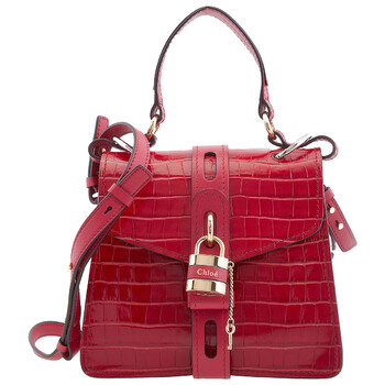 Gucci Grey Zumi Medium Top Handle Bag In Crocodile Effect