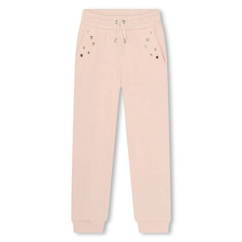Girls Eyelet-Detail Cotton Sweatpants