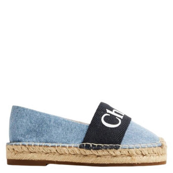 Girls Logo Denim Woody Espadrilles C20137-Z10