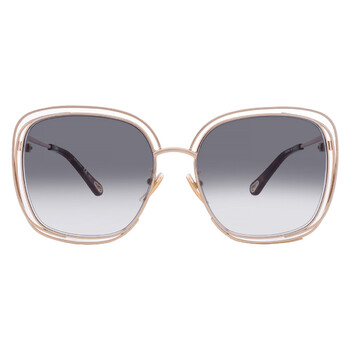 Chloe grey gradient sunglasses CH0365SK Chloé Panthos Sunglasses 001 Black Gradient Grey  main image 4