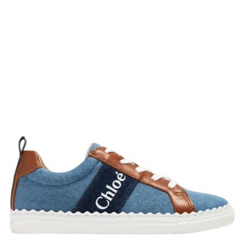 Chloe ロレンレススニカ CHC19U108D2 6J1 Chloé Lauren lace sneakers for Women - Black in UAE | Level
