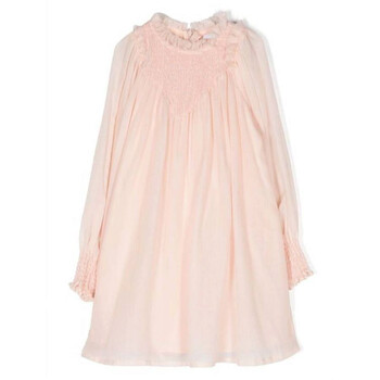 green emerald velvet dress Chloe 3D Flower Dress  Le Petit Kids