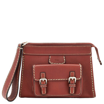 Chloe Ladies Sepia Brown Small Edith Pouch CHC21WP167F4327S 