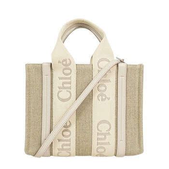 Small Woody Tote Bag in Linen main image 1