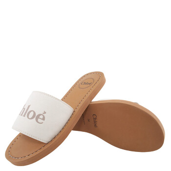 Woody Logo Embossed Slides, Brand Size 34 (3 Kids)