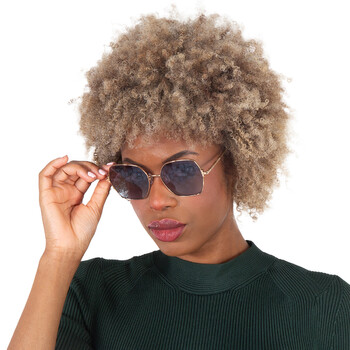 Blue Briwn Mirror Gradient Butterfly Ladies Sunglasses SCHL02M 300L 57