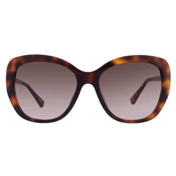 Gucci Brown Gradient Butterfly Ladies Sunglasses GG0765SA 003 57