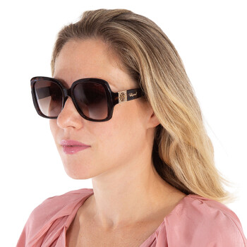 Brown Gradient Square Ladies Sunglasses SCH288S 0722 57