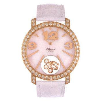 Happy Diamonds Mother of Pearl Leather Ladies Watch 207450-5005