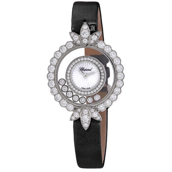Happy Diamonds Quartz 18kt White Gold Ladies Watch 209424-1001