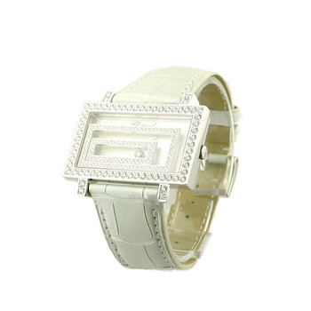 Happy Spirit Mother Of Pearl Dial White Leather Ladies Quartz Watch 209168-1001