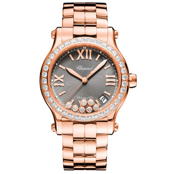 Happy Sport Automatic Diamond Grey Dial Ladies Watch 274808-5015