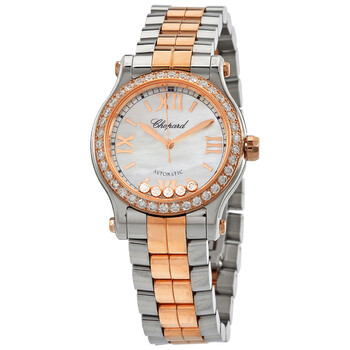 Happy Sport Automatic Diamond Mother of Pear Dial Ladies Watch 278573-6021