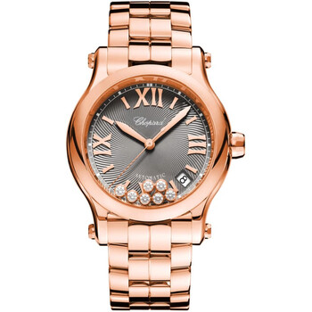 Happy Sport Automatic Grey Dial Ladies Watch 274808-5013