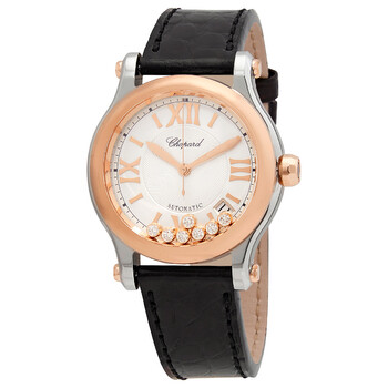 Chopard Happy Sport Silver with Seven Floating Diamonds Dial Ladies ...