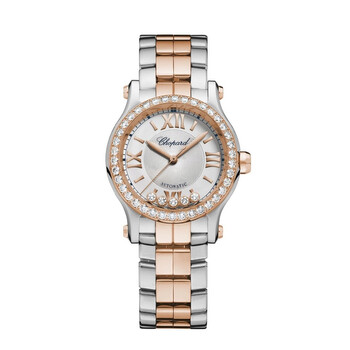 Happy Sport Automatic Diamond Silver Dial Ladies Watch 278573-6016