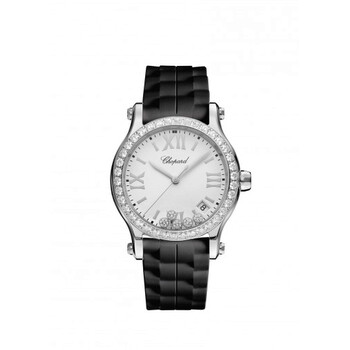 Happy Sport White Matte Dial Ladies Rubber Watch 278582-3003