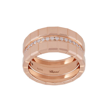 Ice Cube 18K Rose Gold Diamond Ring