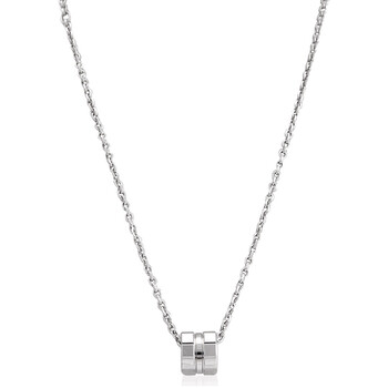 Ice Cube 18k White Gold Necklace