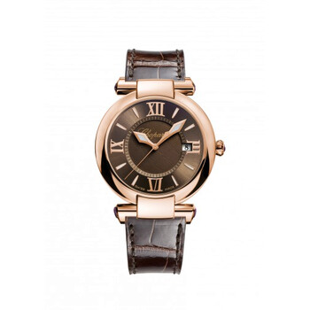 Imperiale Brown Dial 18K Rose Gold Ladies Watch 384221-5009
