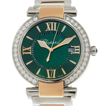 Imperiale Green Dial Diamond Two Tone Ladies Watch 388532-6009