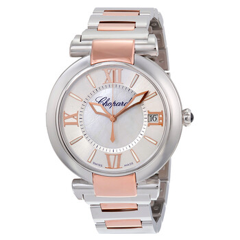 Imperiale Silver Mother of Pearl Dial Stainless Steel and Rose Gold Men's Watch 388531-6007