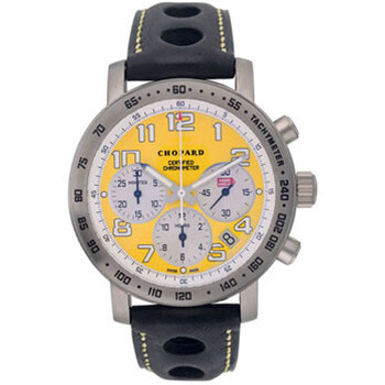 Mille Miglia Yellow Dial Black Leather Men's Watch 168915104 Mille Miglia Yellow Dial Black Leather Men's Watch 168915104