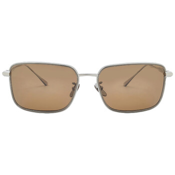 Polarized Brown Rectangular Unisex Sunglasses SCHF84M E56P 59