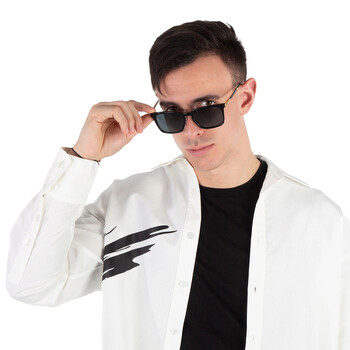 Polarized Grey Square Men's Sunglasses SCH339 700P 54