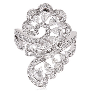Precious Lace Vague White Gold Diamond Ring,