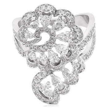 Precious Lace Vague White Gold Diamond Ring,