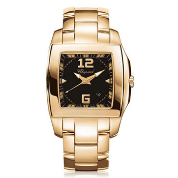 Two O Ten Black Dial 18kt Rose Gold Ladies Watch 117468-5001