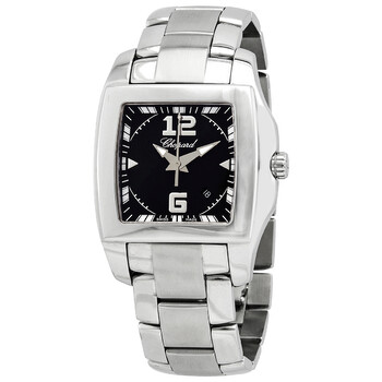 Two O Ten Black Dial Stainless Steel Ladies Watch 118464-3001
