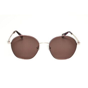 NWT Tom Ford FT0897 Light Brown Round 55mm Sunglasses Tom Ford Sunglasses Unisex Brown FT0897-K-48F-55  main image 3