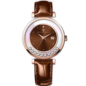 Bria Quartz Brown Dial Ladies Watch CV3817